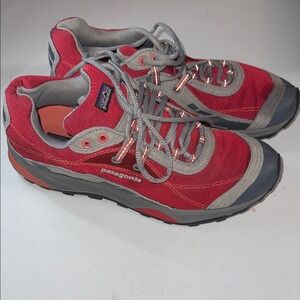 Patagonia Tsali Rhubard Red and Gray Athletic Shoes 9.5
